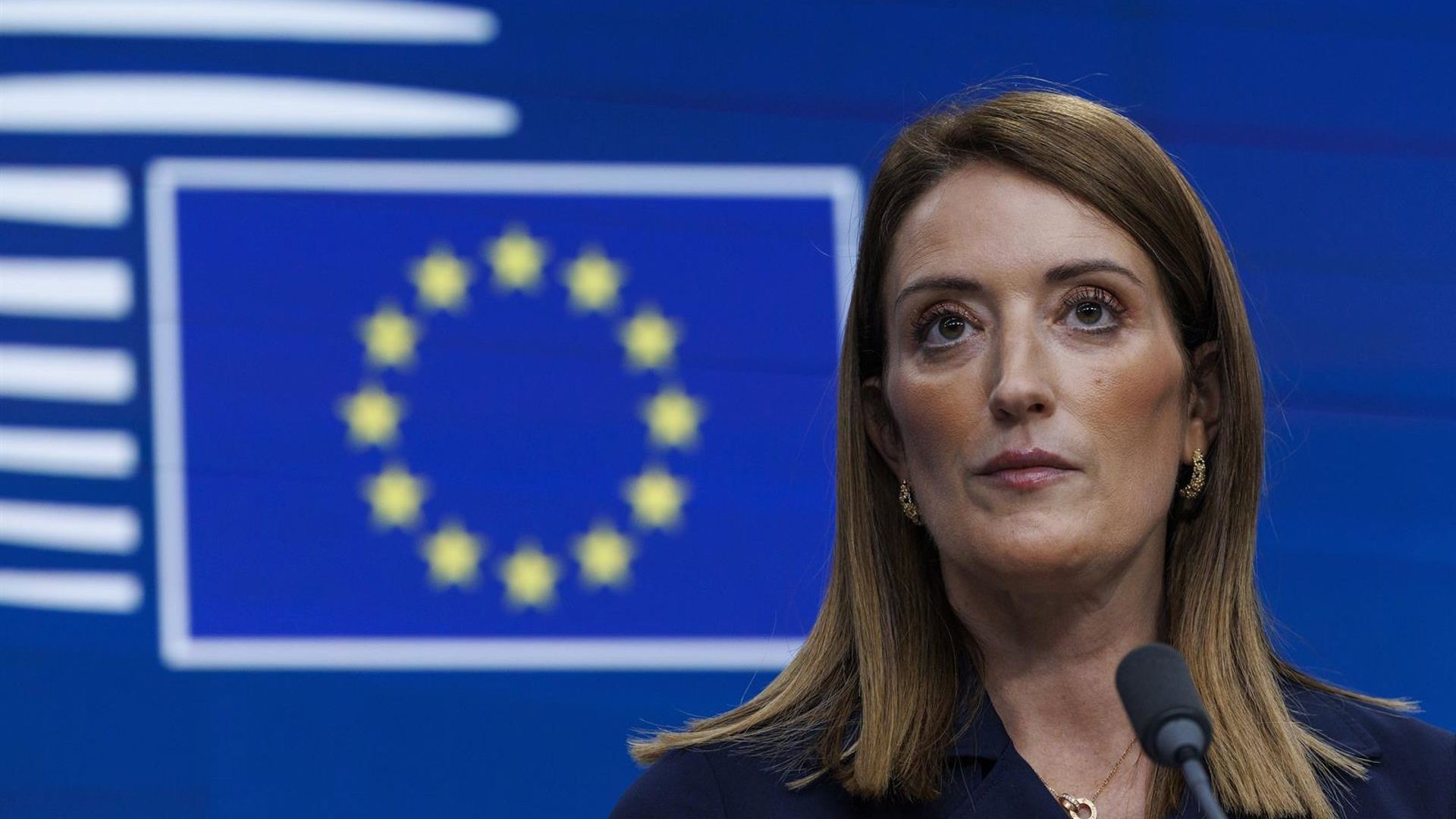 La presidenta del Parlamento Europeo, Roberta Metsola