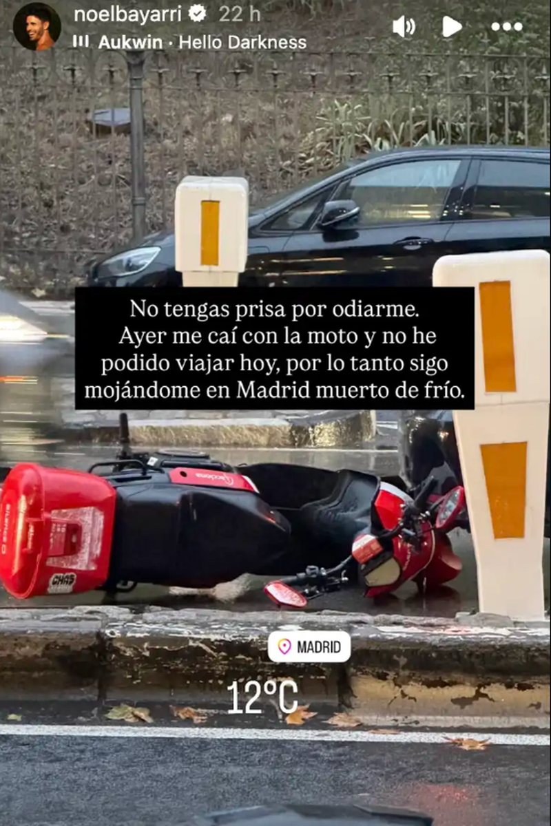 El accidente de Noel Bayarri