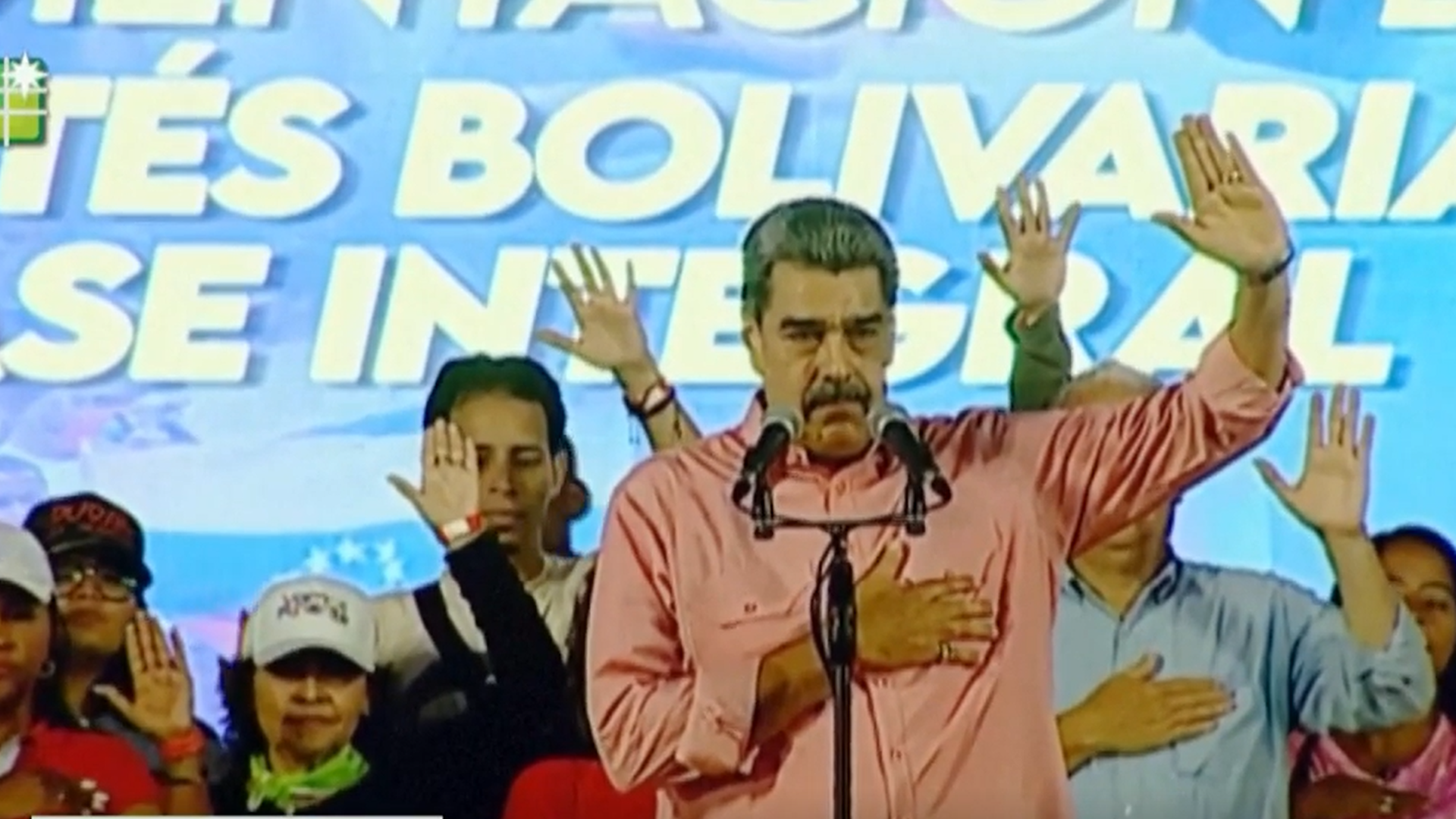 Nicolás Maduro se lanza a cantar "Imagine" de John Lenon y convoca una movilización permanente frente a EEUU