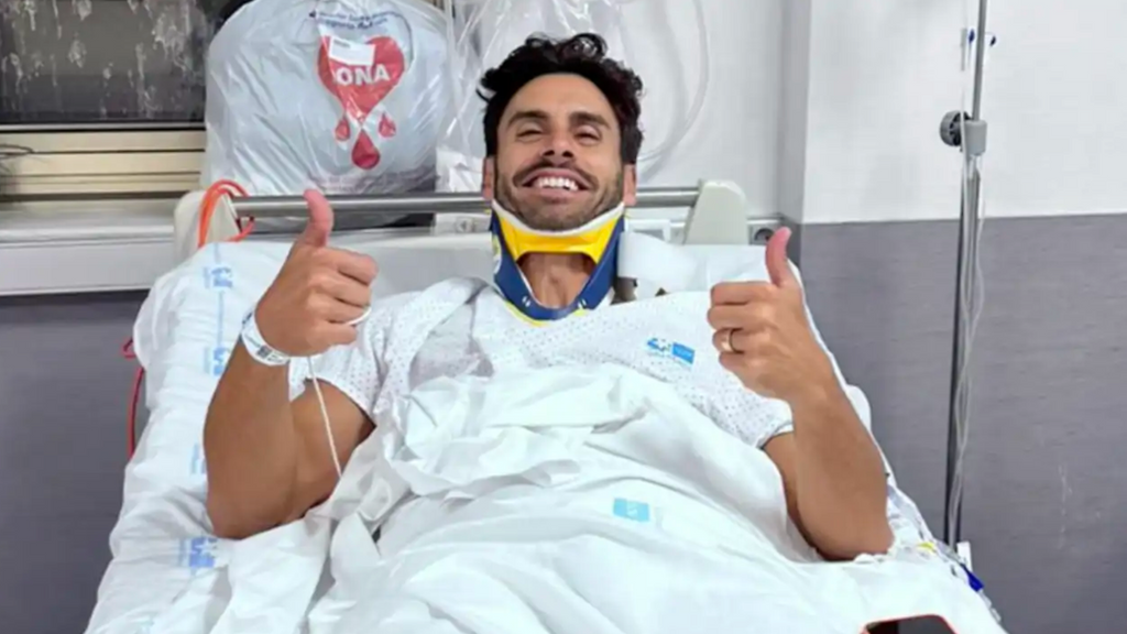 Noel Bayarri en el hospital