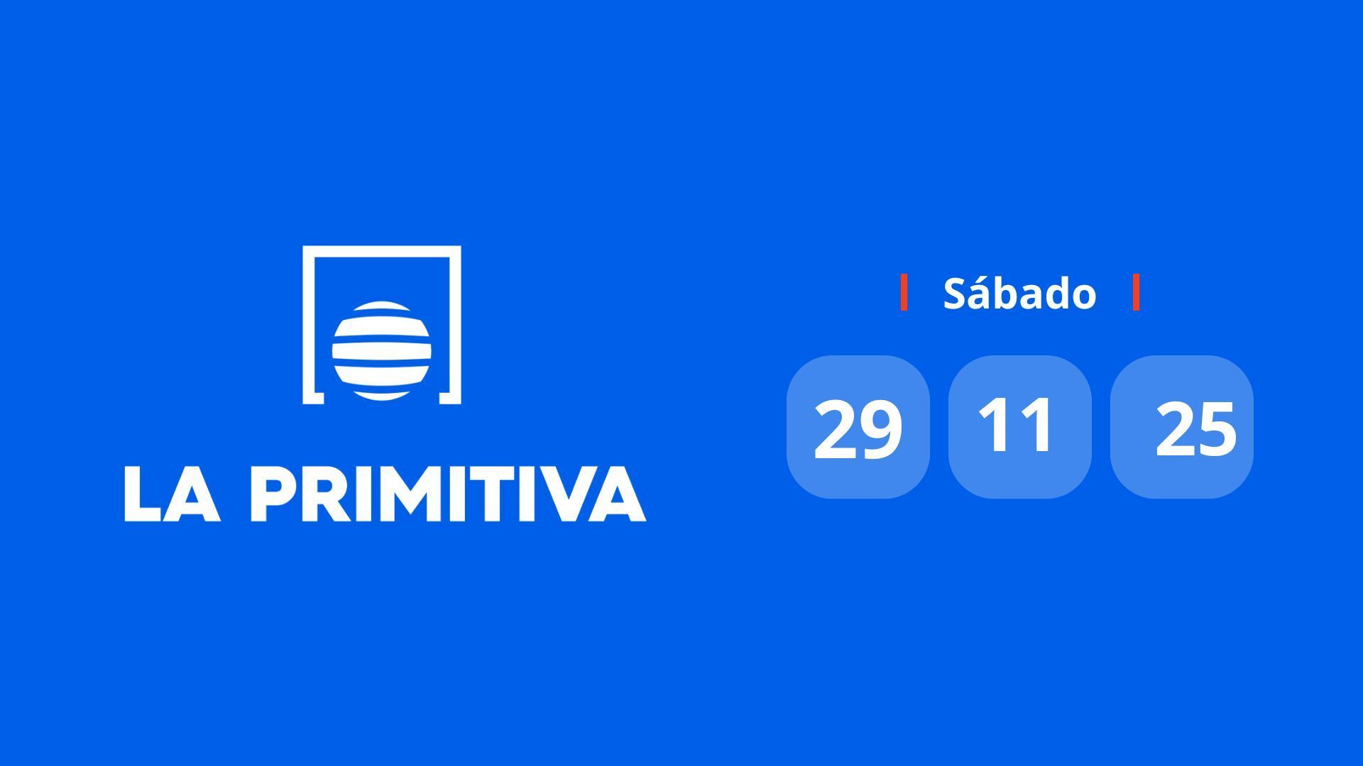 El resultado del sorteo de La Primitiva del 29 de noviembre de 2025