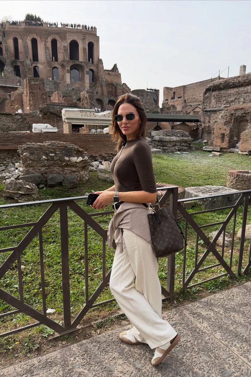 Irene Rosales, en Roma