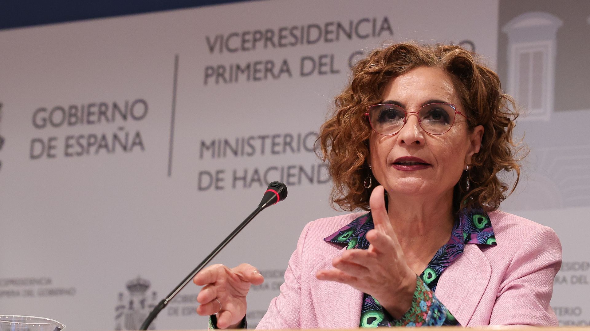 La vicepresidenta primera del Gobierno y ministra de Hacienda, María Jesús Montero