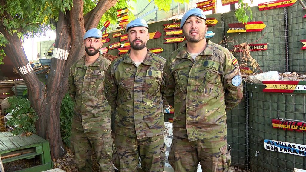 Tres hermanos coinciden en el destacamento español que defiende la paz en Líbano: "Es algo insólito"