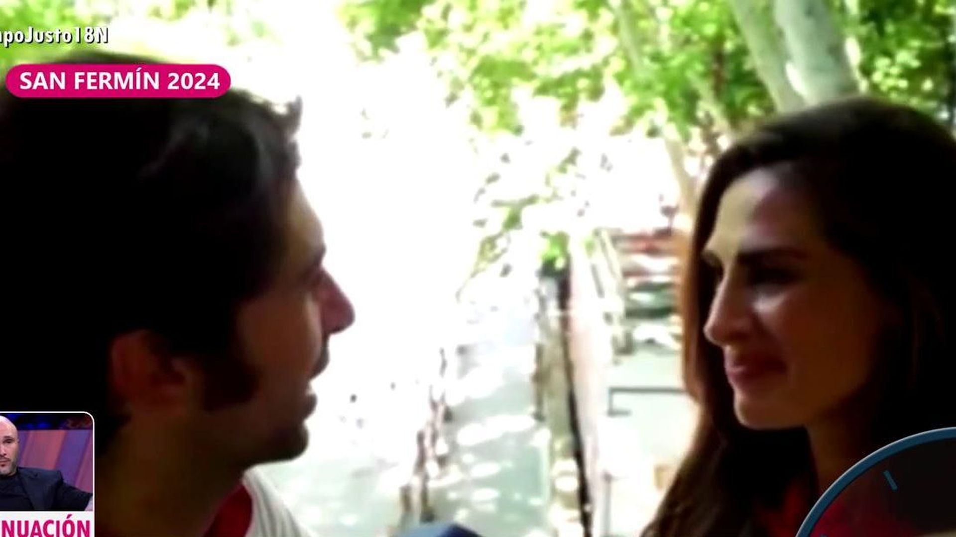 La entrevista de Gemma Camacho a Cayetano Rivera en los Sanfermines 2024