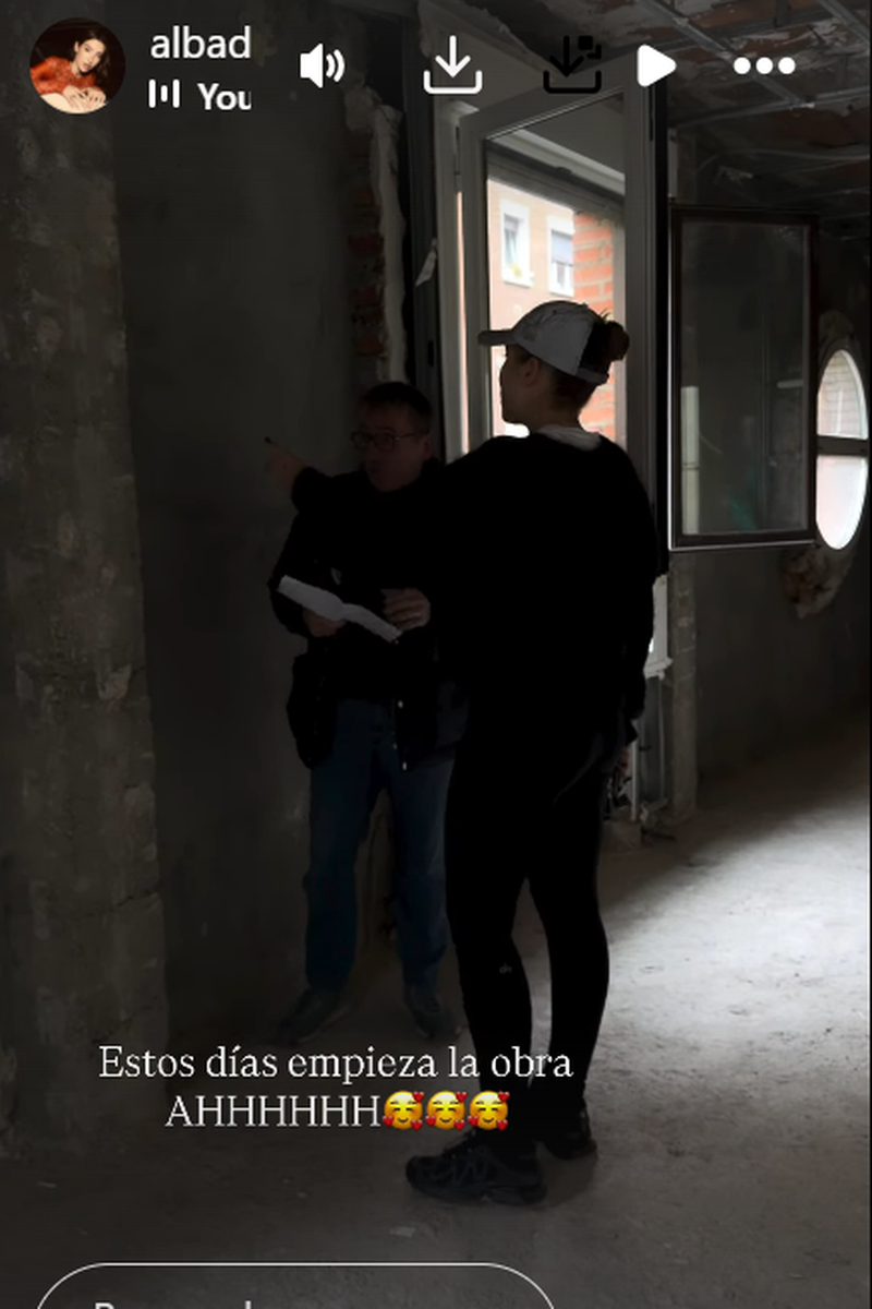 Alba Díaz enseña las obras de su vivienda para reformar: las primeras imágenes