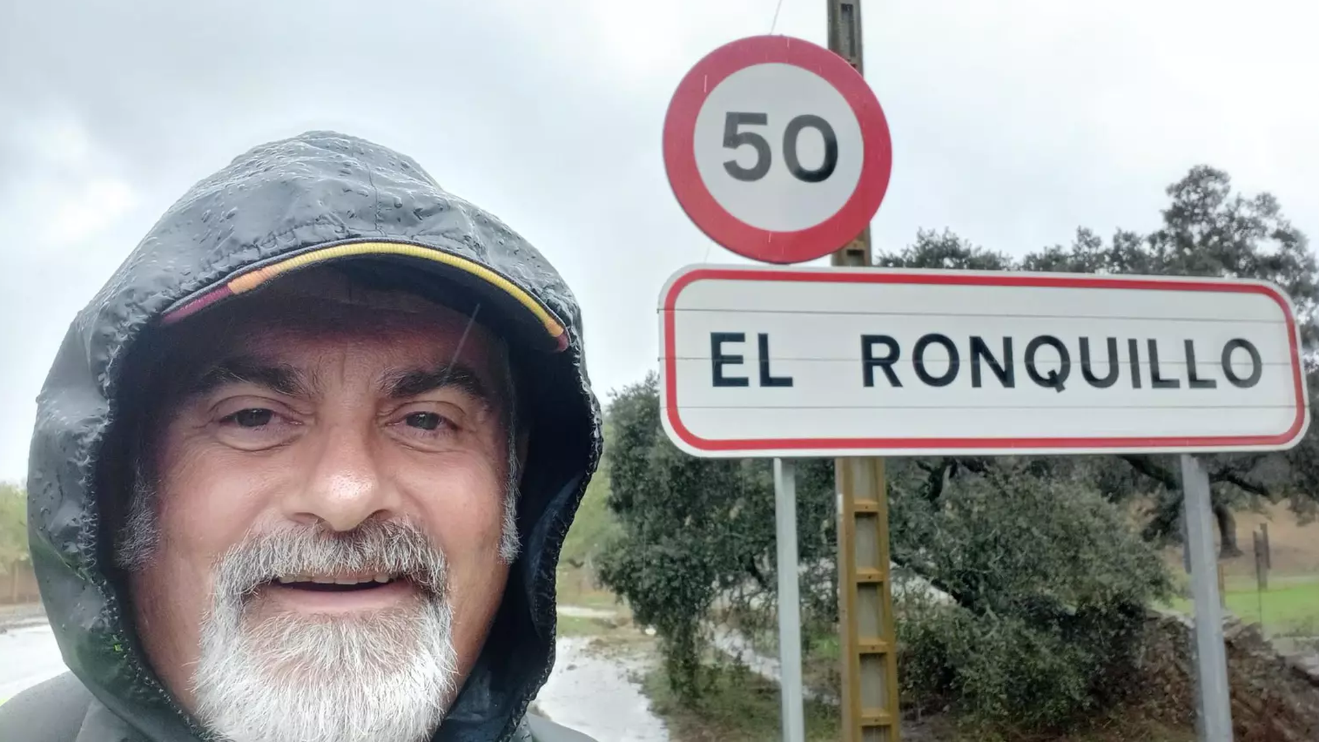 José Manuel Ansoleaga, durante su camino de Segovia al Rocío
