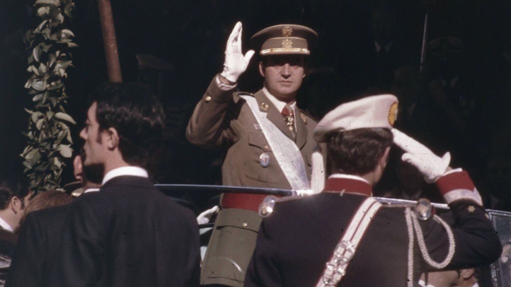 Juan Carlos en su proclamación como Rey