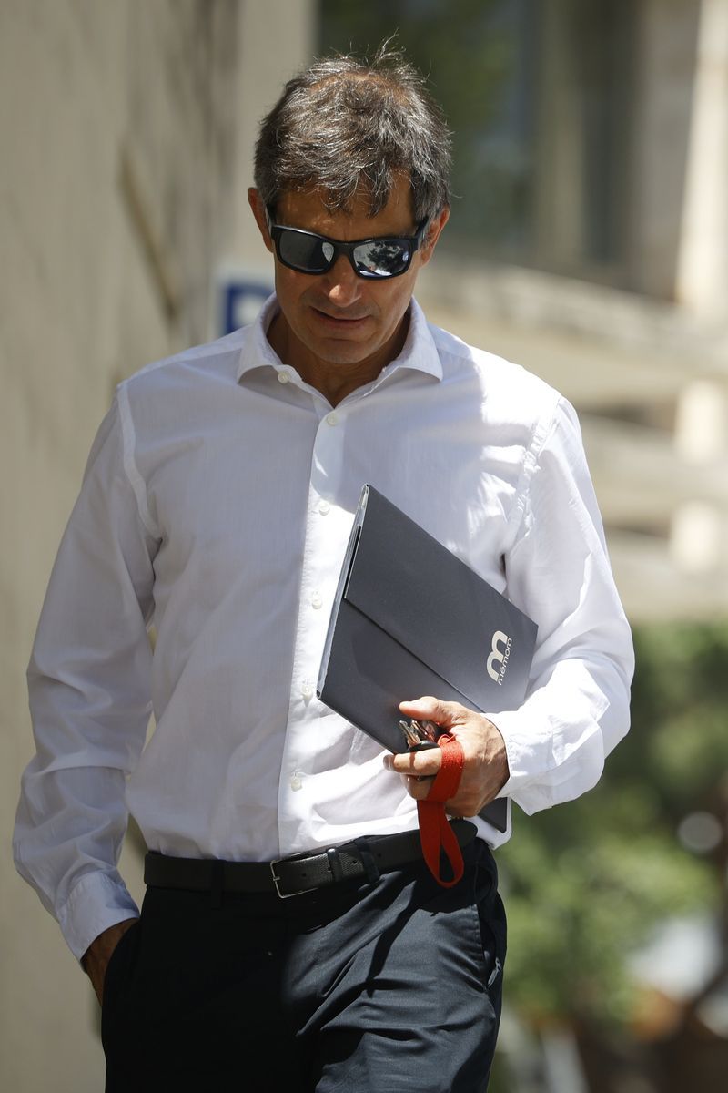 Oleguer Pujol Ferrusola en el funeral de su madre