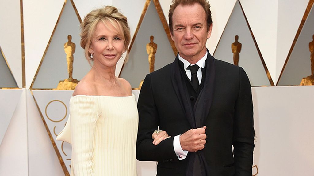 Sting y Trudie Styler en la alfombra roja