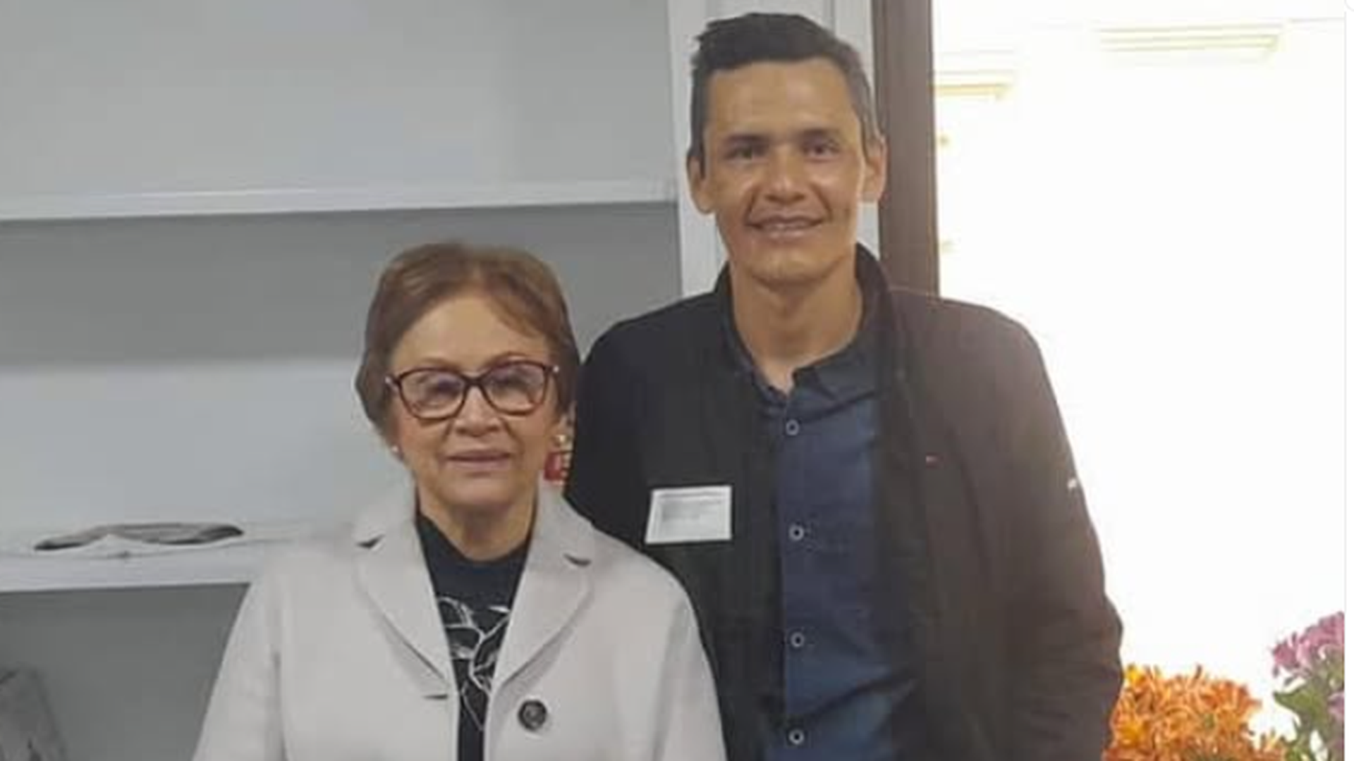 Julian Arenas junto a Jael Quiroga