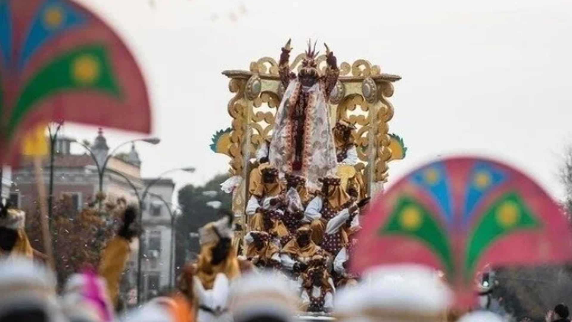 Carroza del Rey Baltasar de la Cabalgata 2025 de Sevilla