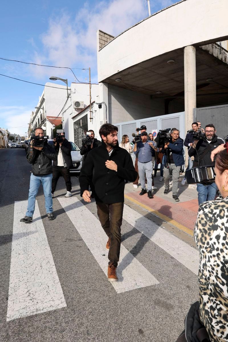 Cayetano Rivera en el funeral de Álvaro Domecq