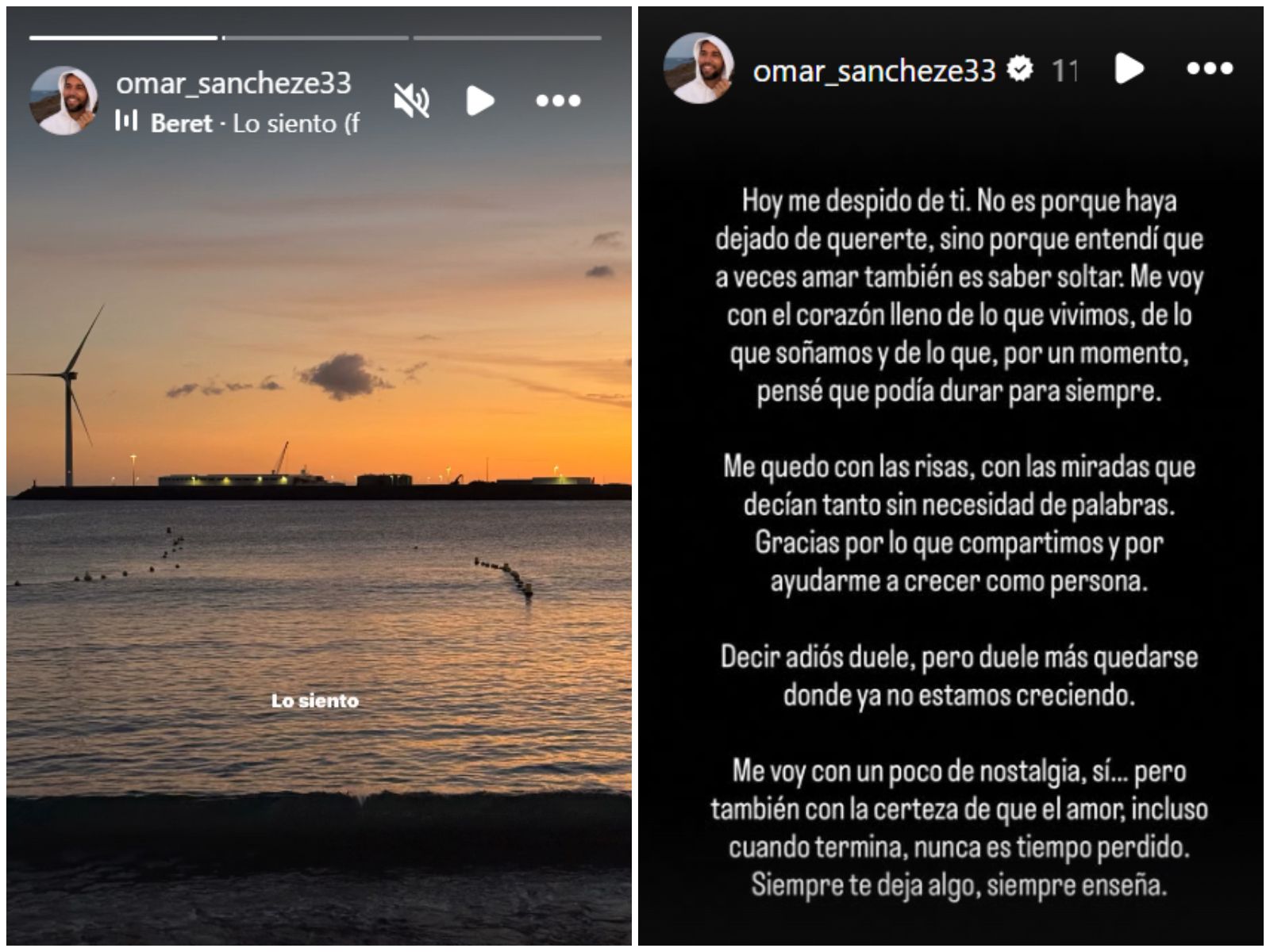 Comunicado de Omar Sánchez