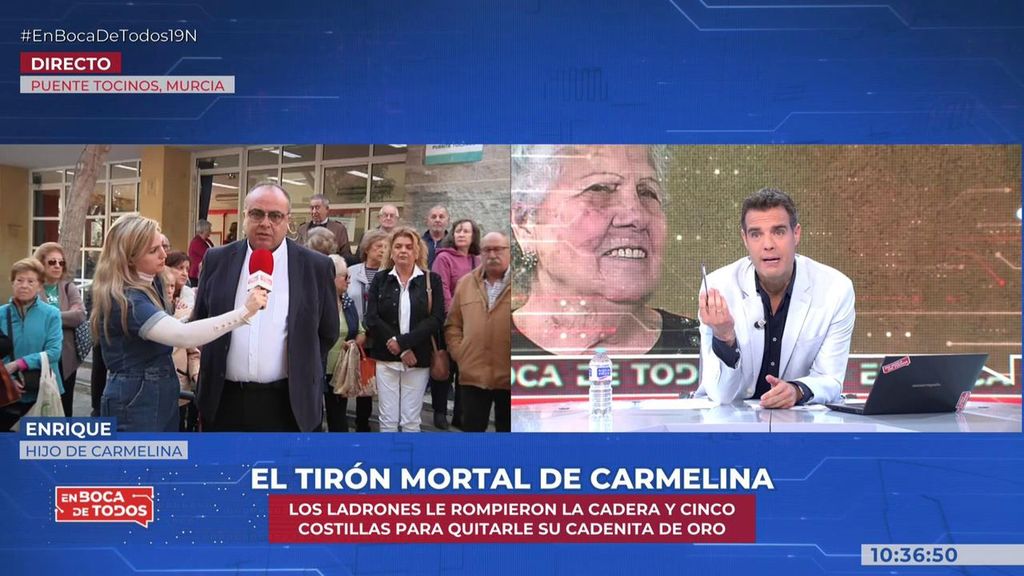 El tirón mortal de Carmelina: Matan a una mujer de 89 años para robarle una cruz de bisutería de 2€