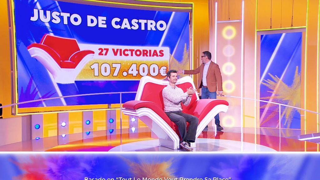 Justo de Castro supera la barrera de los 100.000€ en ‘Agárrate al sillón’