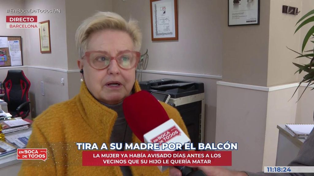 Un hombre tira a su madre por la ventana en Hospitalet de Llobregat: “Avisamos a asuntos sociales y todavía estamos esperando respuestas”