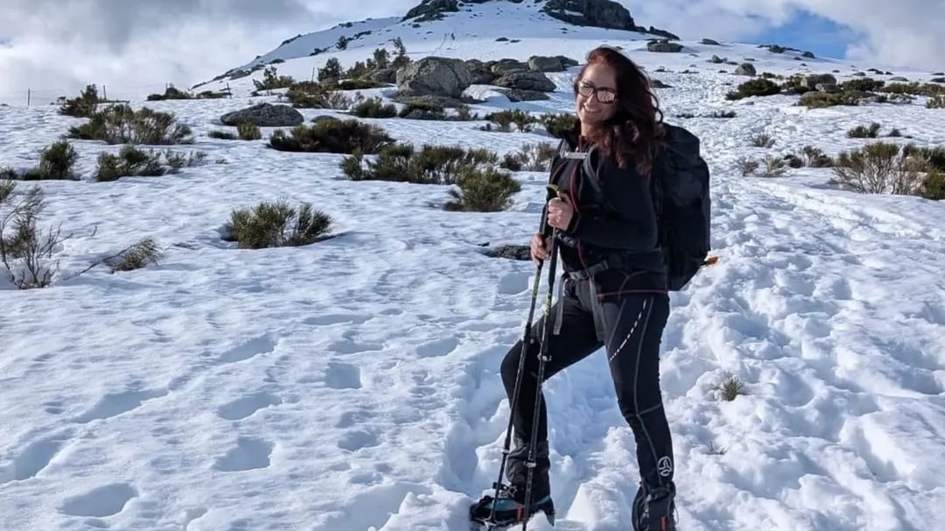 Conchi en la montaña