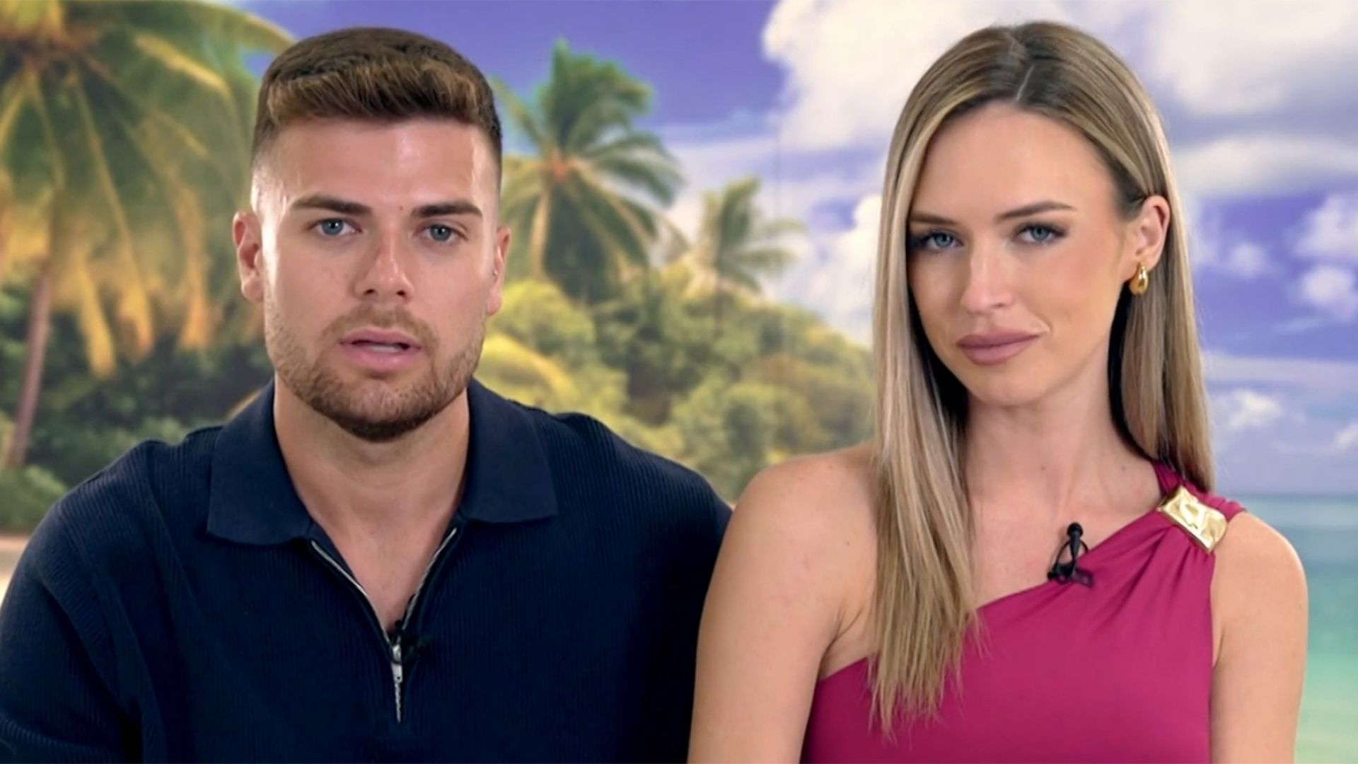 Darío y Almudena en su vídeo de presentación de 'La isla de las tentaciones'