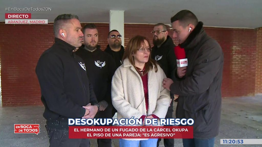 Desokupación de riesgo: ‘En boca de todos’ consigue que el hermano de un preso fugado de la cárcel por asesinato acepte abandonar la vivienda que tiene okupada