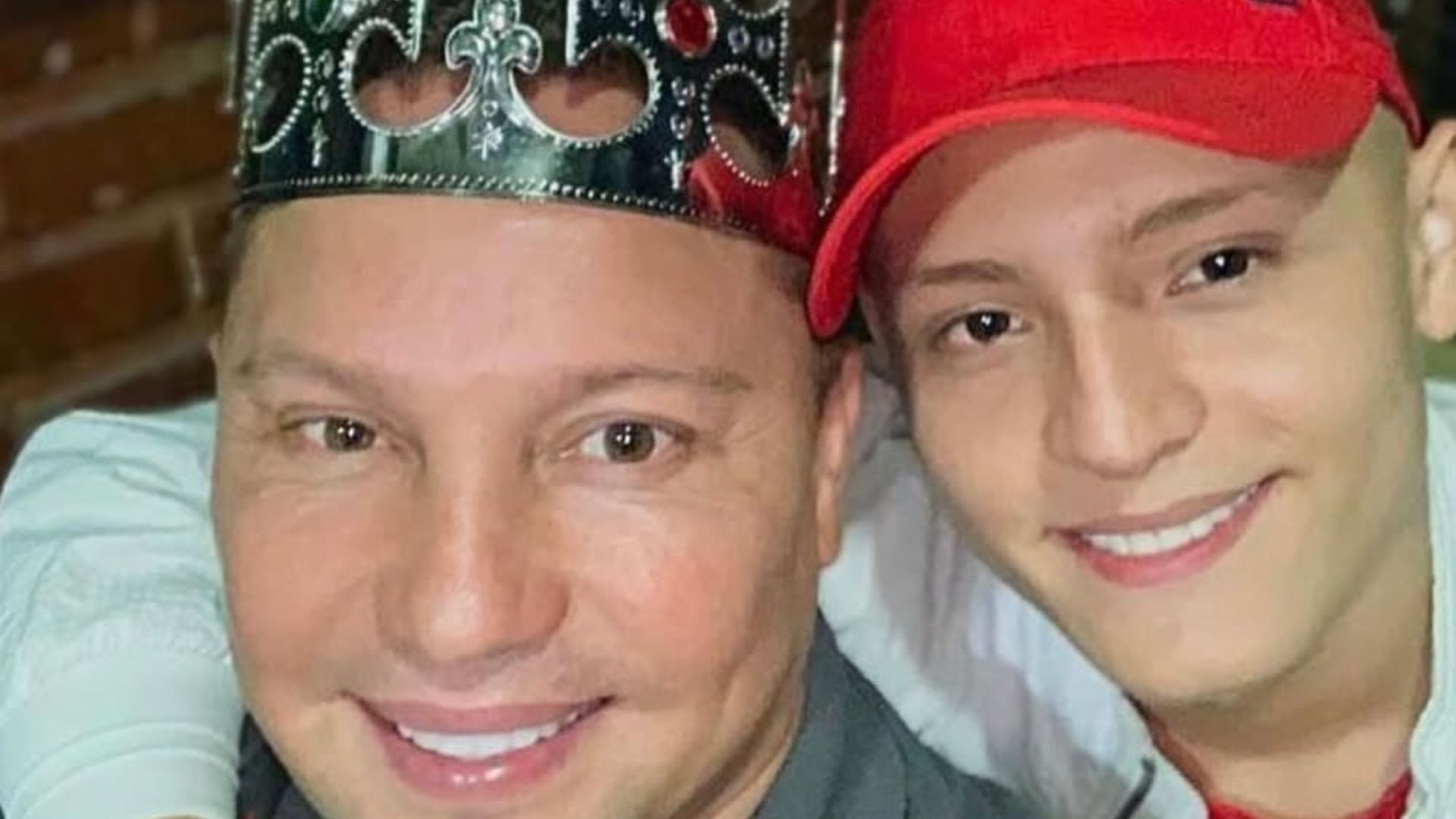 Giovanny Ayala y su hijo secuestrado, Miguel
