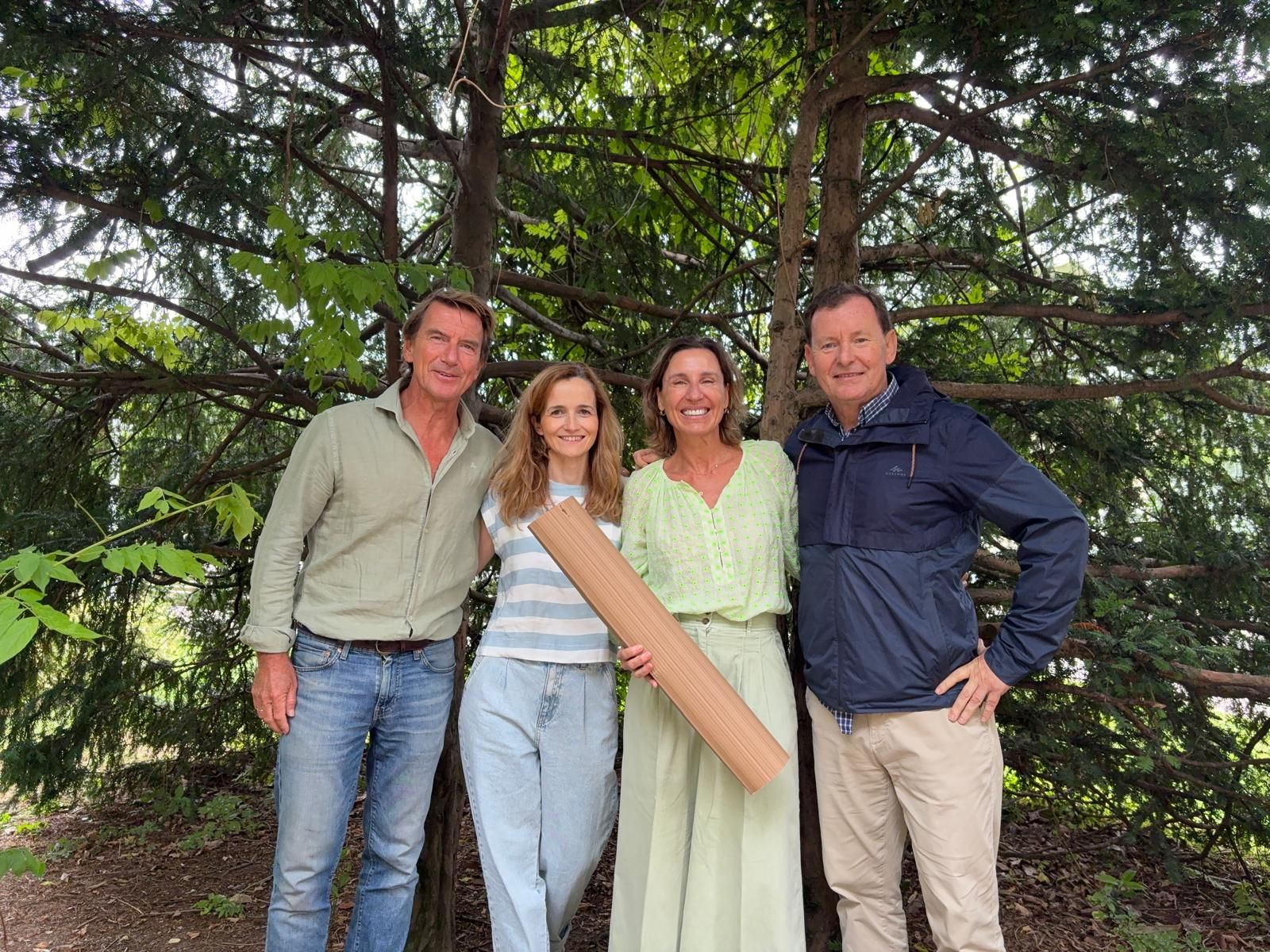 Isabel puso en marcha en 2023 Compostree: Itziar, Tanis y José completan la empresa