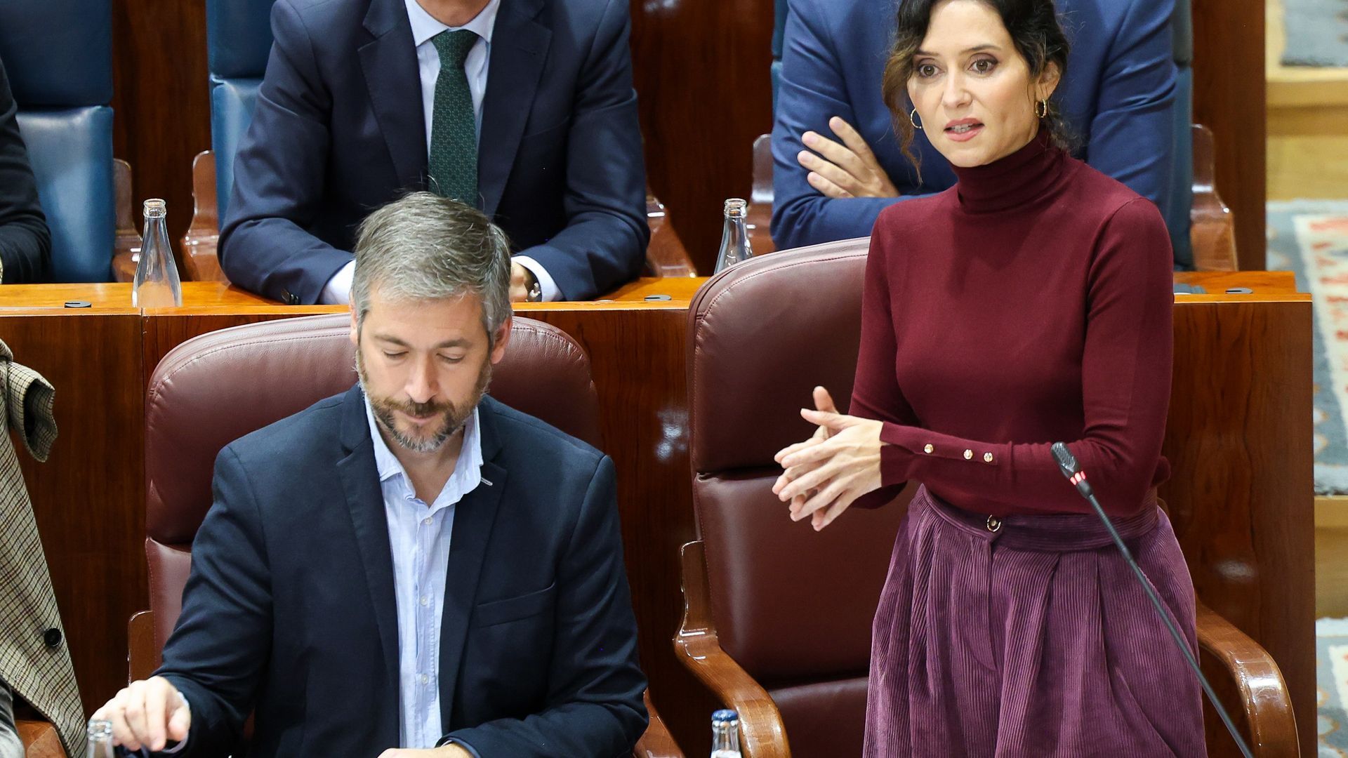La presidenta de la Comunidad de Madrid, Isabel Díaz Ayuso, durante un pleno en la Asamblea de Madrid