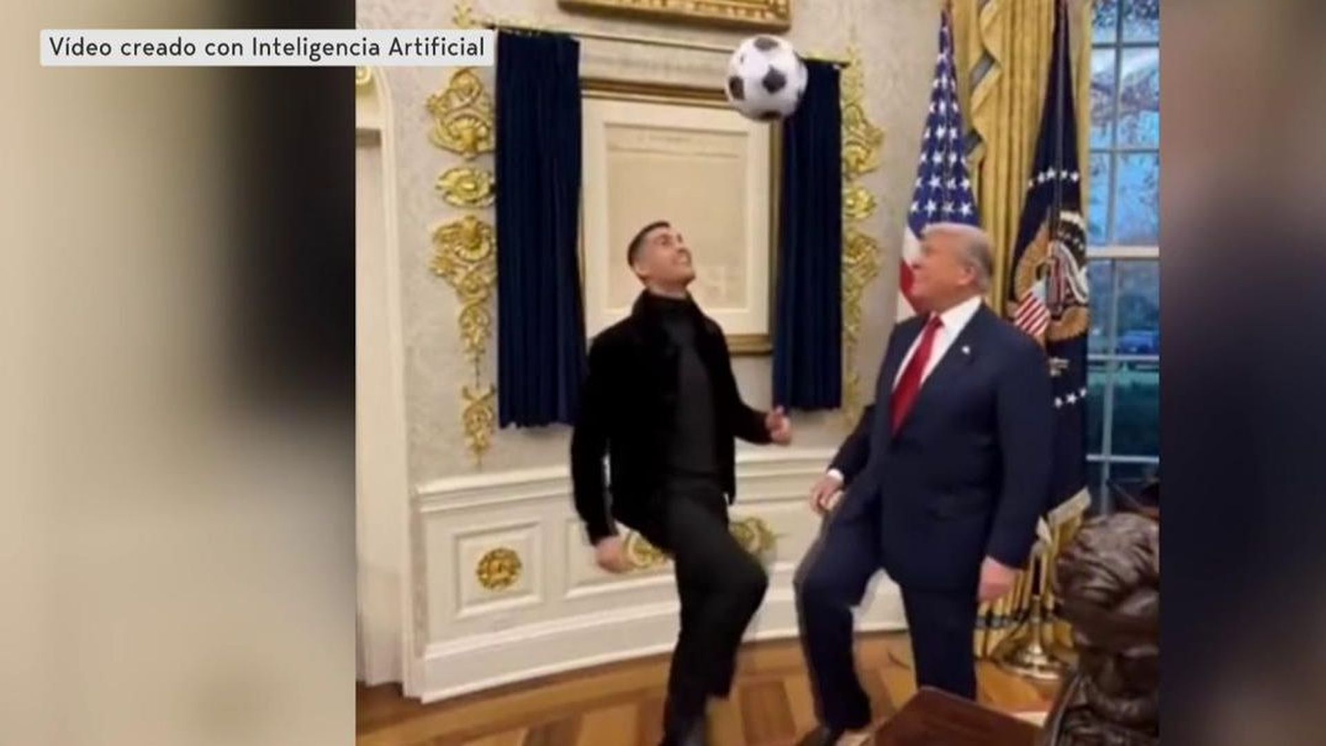 Trump regatea a Cristiano tras su visita a la Casa Blanca... en IA