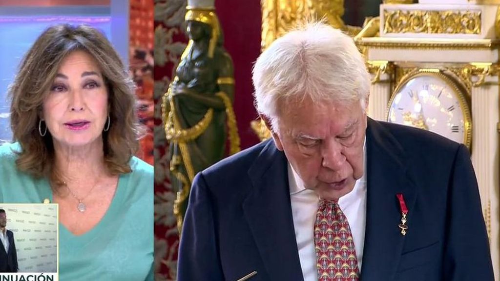 La reacción de Ana Rosa al discurso de Felipe González: "No podemos traicionar el espíritu de la transición"