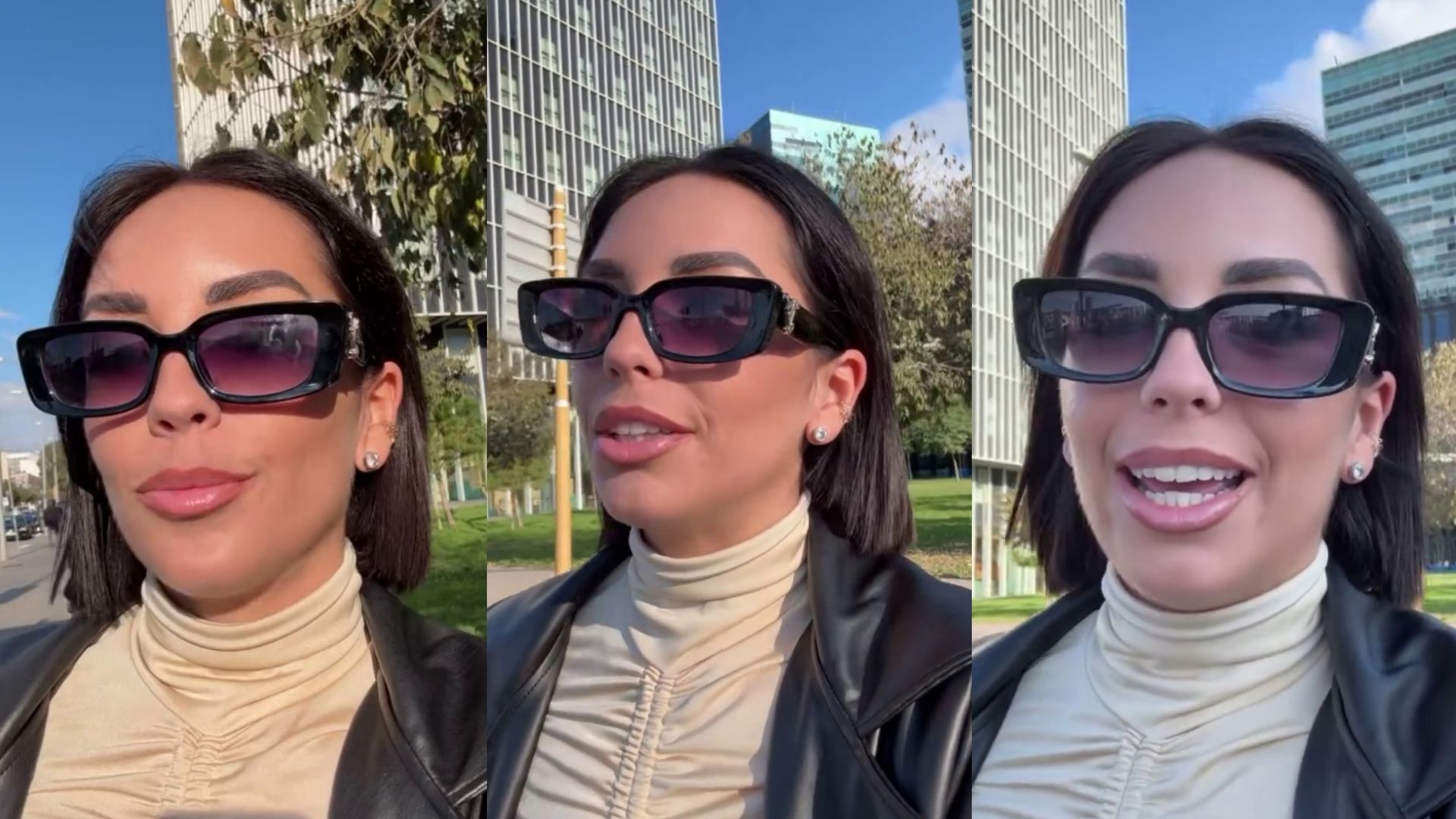 Anita Williams enseña el resultado de sus nuevos labios