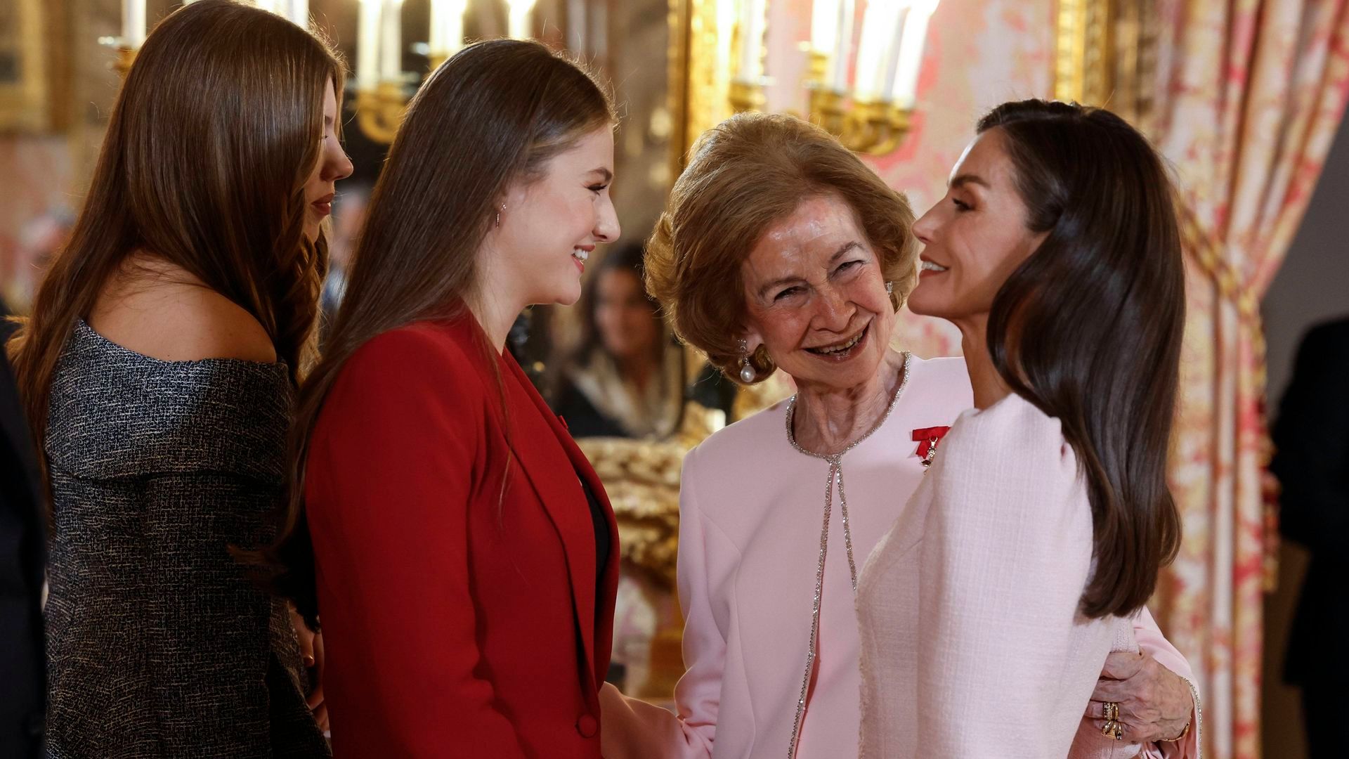 Doña Sofía y la reina Letizia