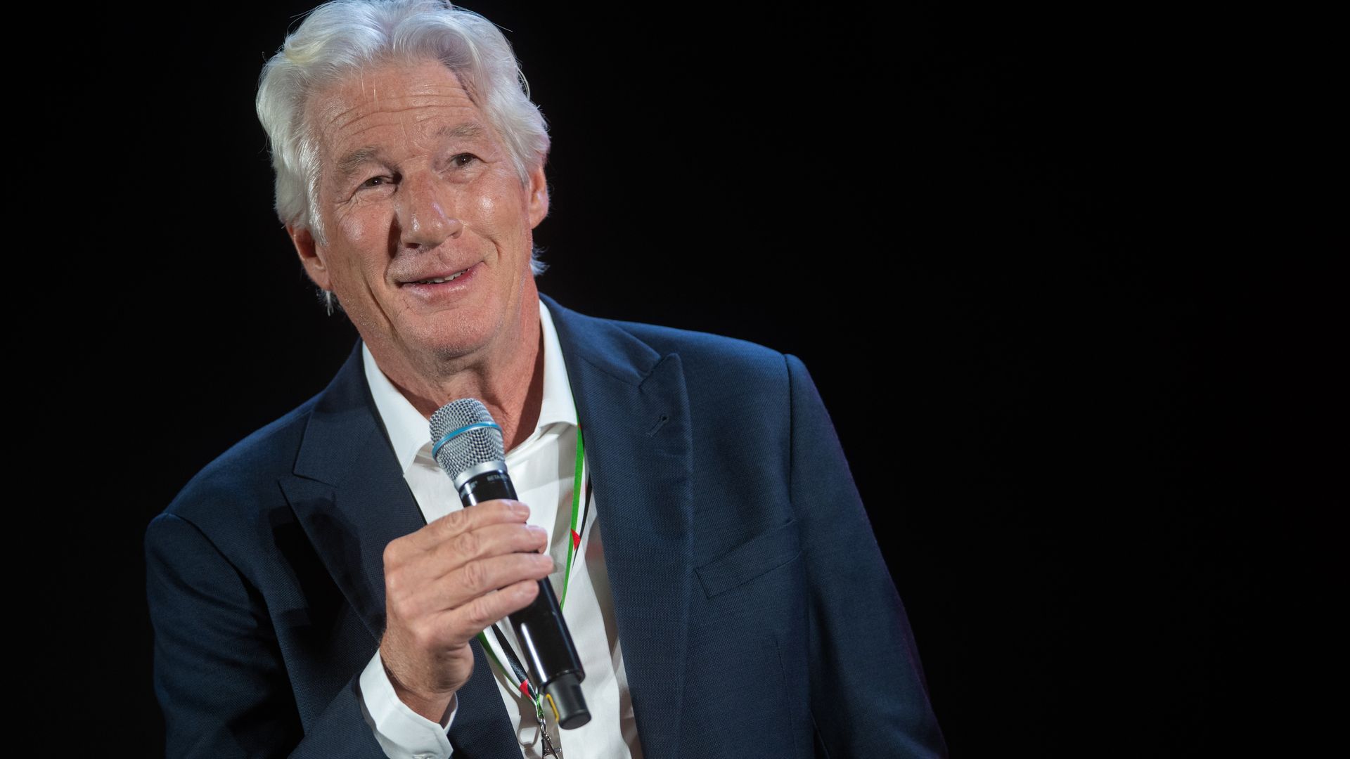 El actor Richard Gere durante el 10º aniversario de Open Arms, en la Llotja de Mar, en Barcelona