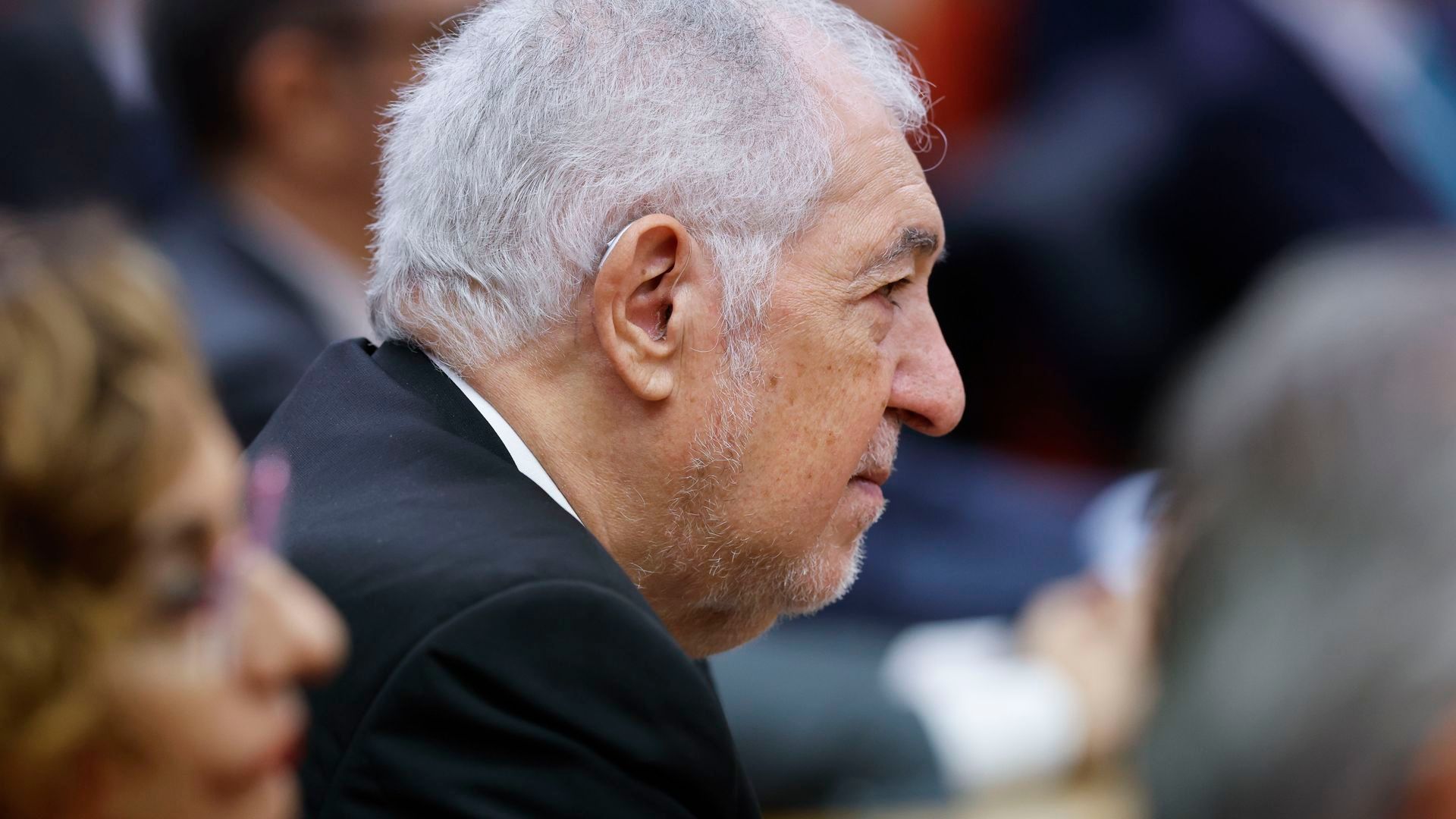 El presidente del Tribunal Constitucional Cándido Conde Pumpido, durante el coloquio ’50 años después: la Corona en el tránsito a la democracia’