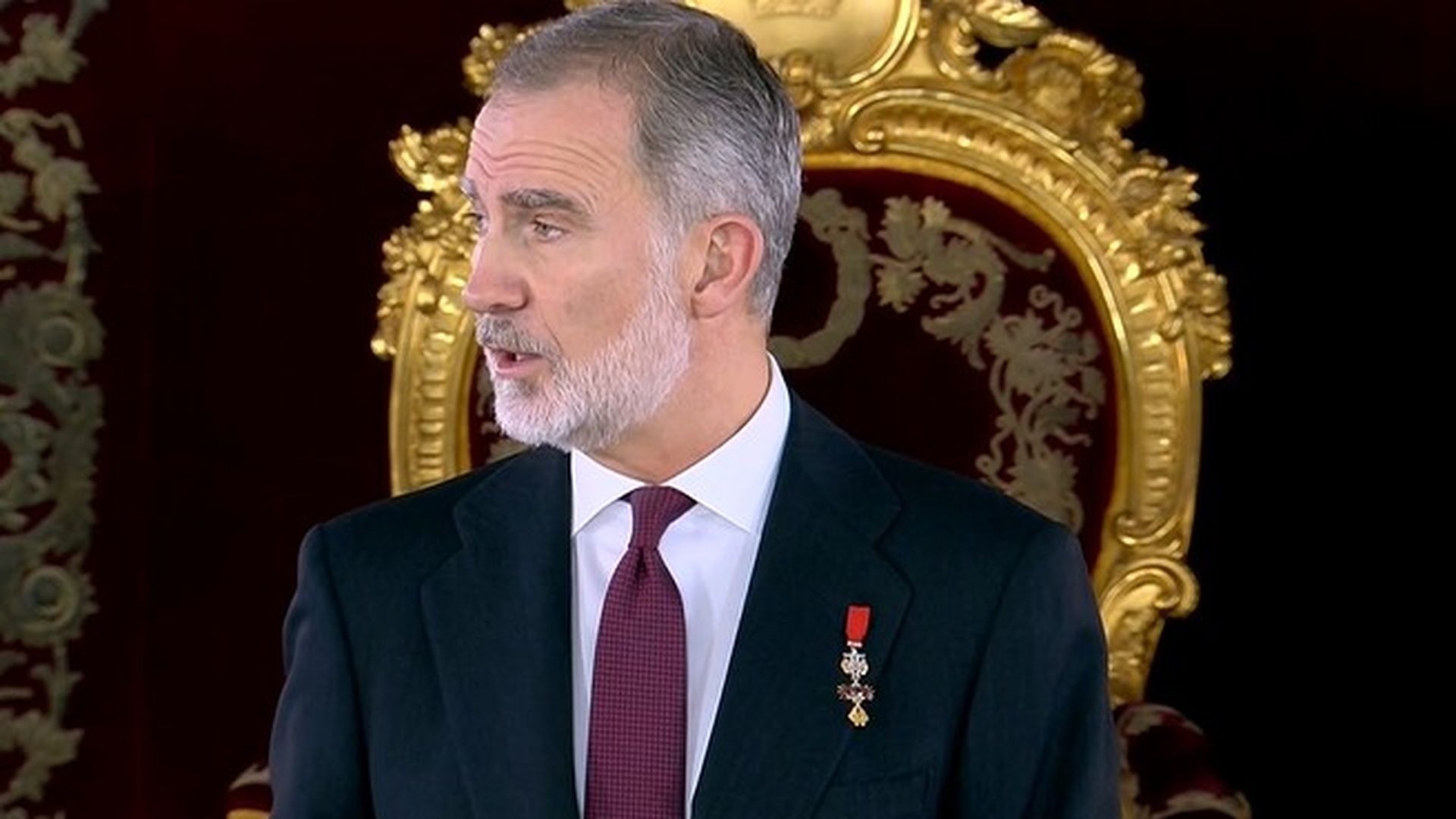 El rey Felipe VI en su discurso antes de entregar el Toisón de Oro