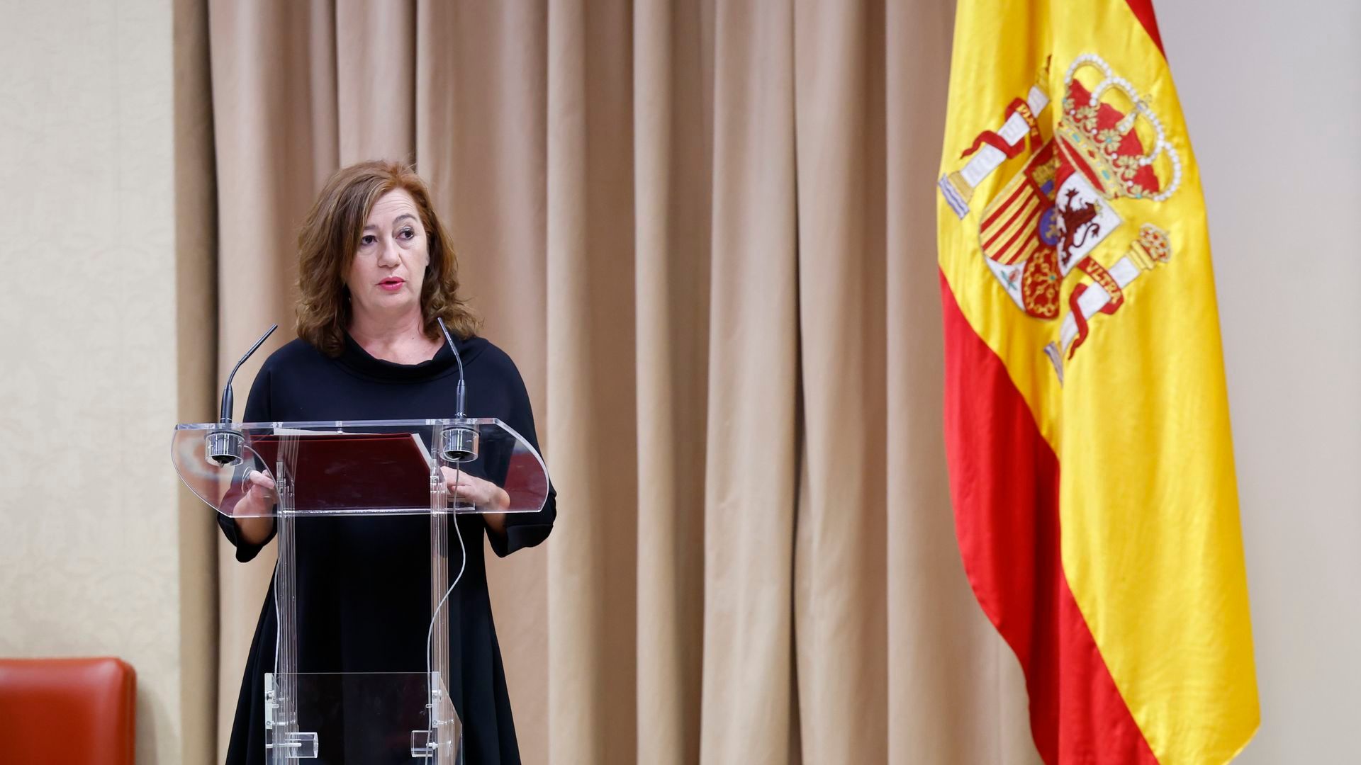 Francina Armengol en el Coloquio en el Congreso ’50 años después: la Corona en el tránsito a la democracia’