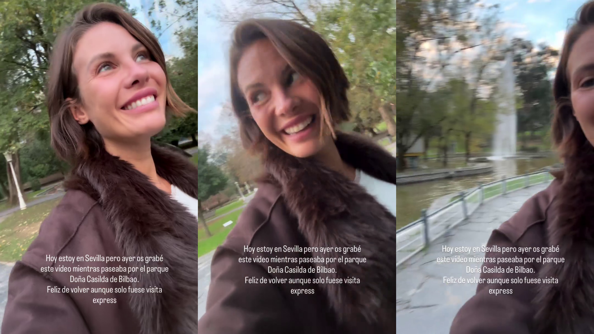 Jessica Bueno, en 'el parque de los patos' de Bilbao