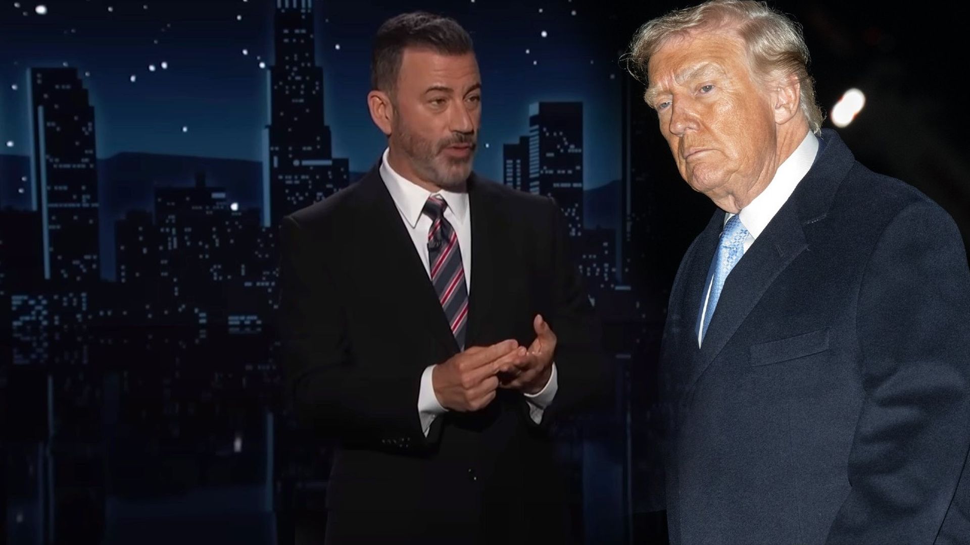 Jimmy Kimmel responde a las críticas de Donald Trump tras pedir de nuevo su cese en el programa: "Cállate, cerdita"