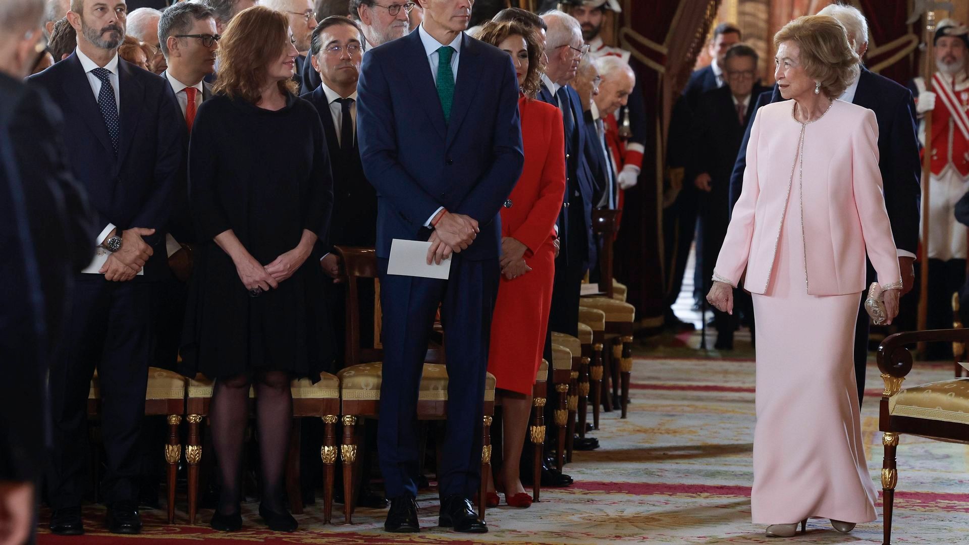 La reina Sofía, con look de Alejandro de Miguel