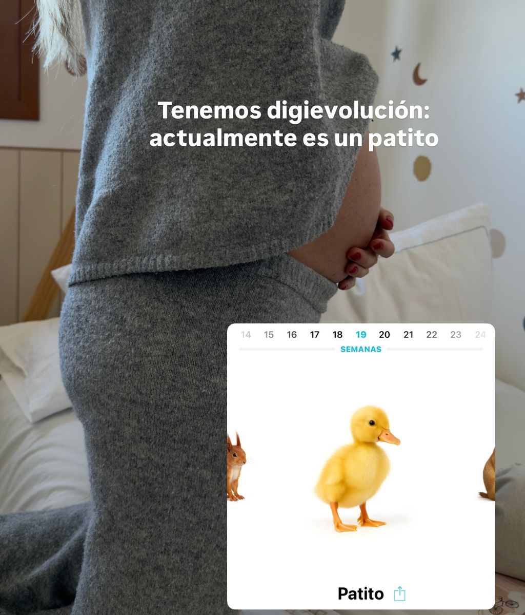 Rodri Fuertes comparte una foto de Marta Castro embarazada de 19 semanas