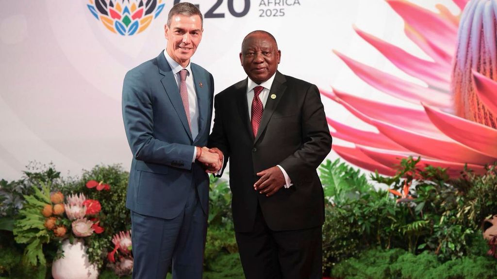 Pedro Sánchez llega a la cumbre de líderes del G20 en Johannesburgo