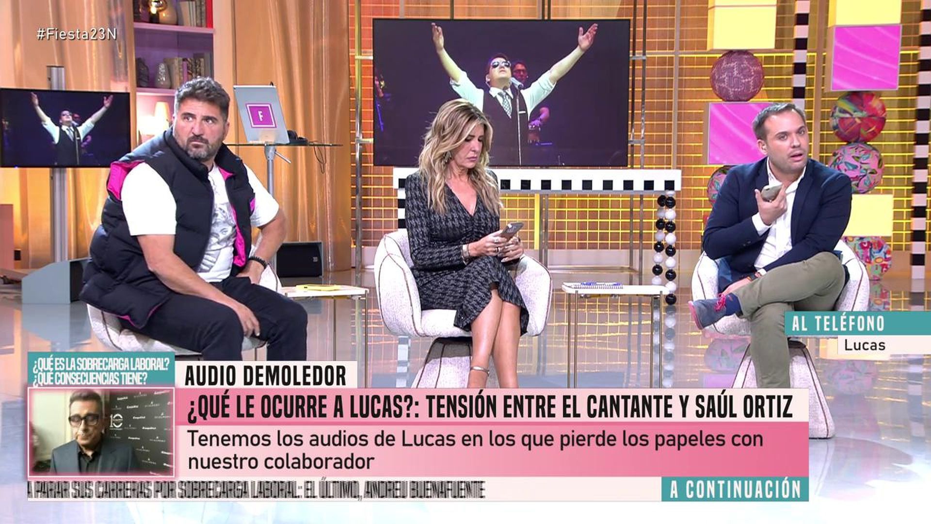 La tensa llamada de Saúl Ortiz a Lucas en directo