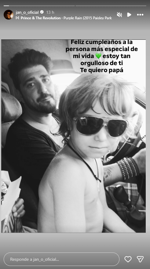 Antonio Orozco y su hijo Jan