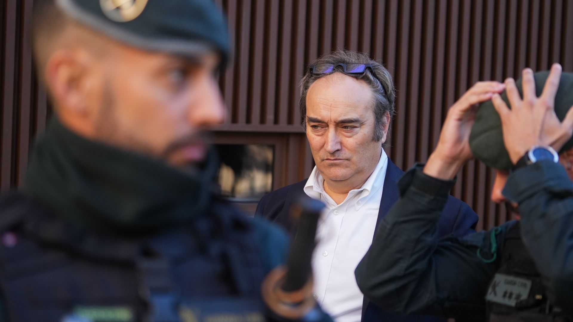 El dueño del Ventorro, Alfredo Romero, a su salida del juzgado de Catarroja