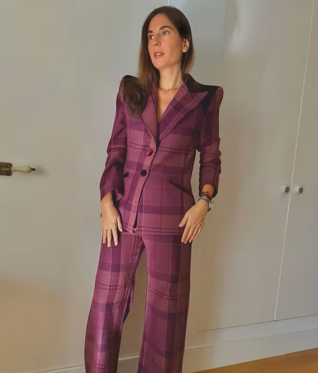 El traje de Lourdes Montes para el bautizo de su sobrino