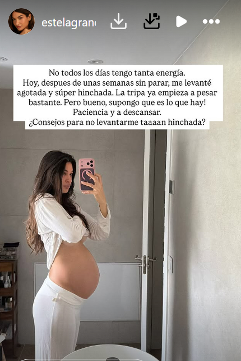 Este Grande muestra una foto de su barriga de embarazada y habla de sus nuevos síntomas