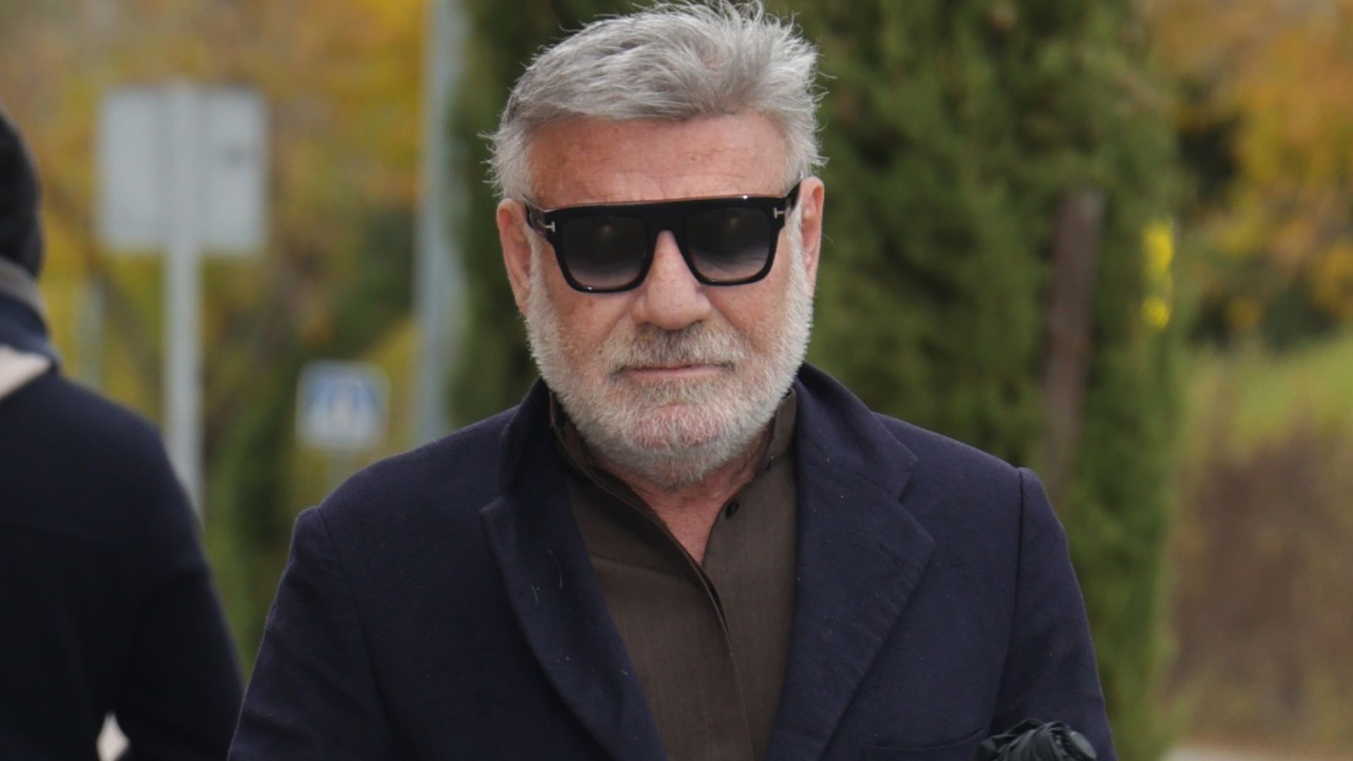 Joaquín Torres, en el tanatorio de su padre