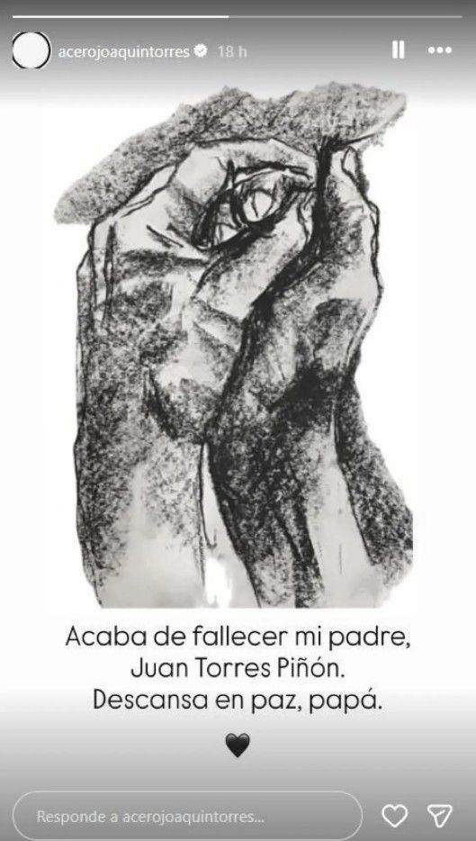 Joaquín Torres se despide de su padre