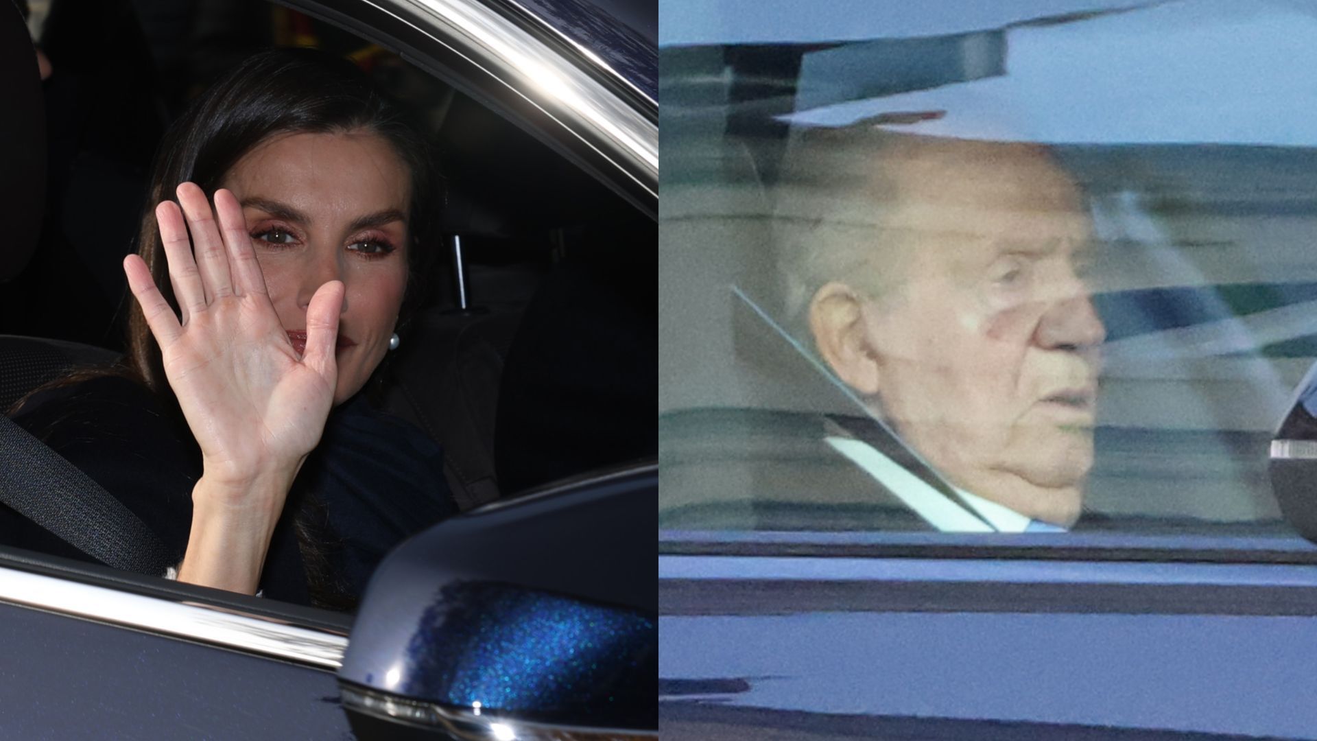 La reina Letizia y el rey Juan Carlos, en un montaje de fotos