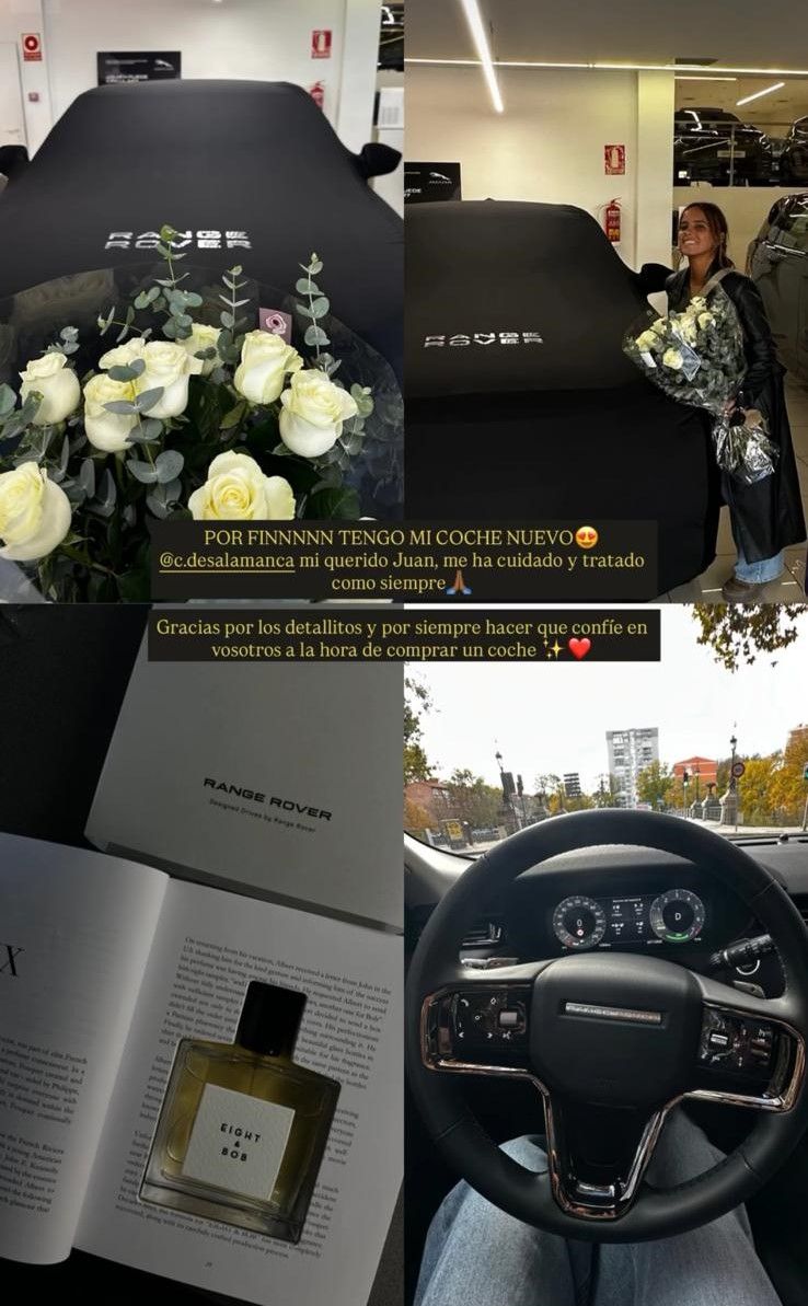 Las fotos de Gloria Camila con su nuevo coche