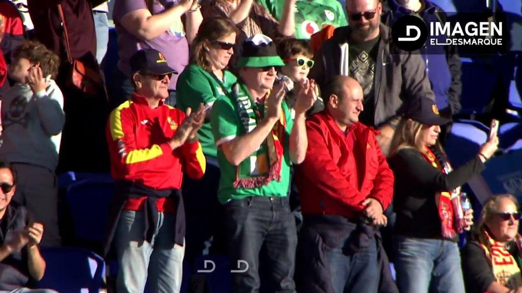 Lo que no se vio de la fiesta en Butarque con el España - Irlanda